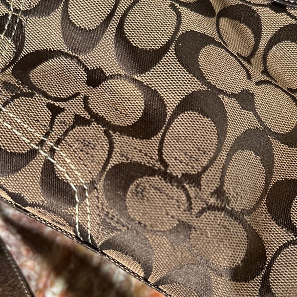 Coach Brown Signature Satchel - Picture 7 of 10